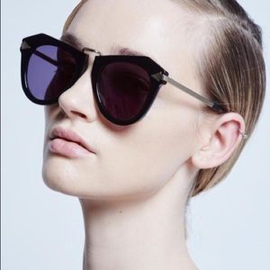 Karen Walker One Orbit Black Sunglasses